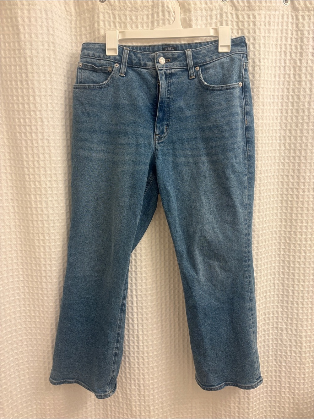 J. Crew Curvy Mid Rise Flare Crop Jean